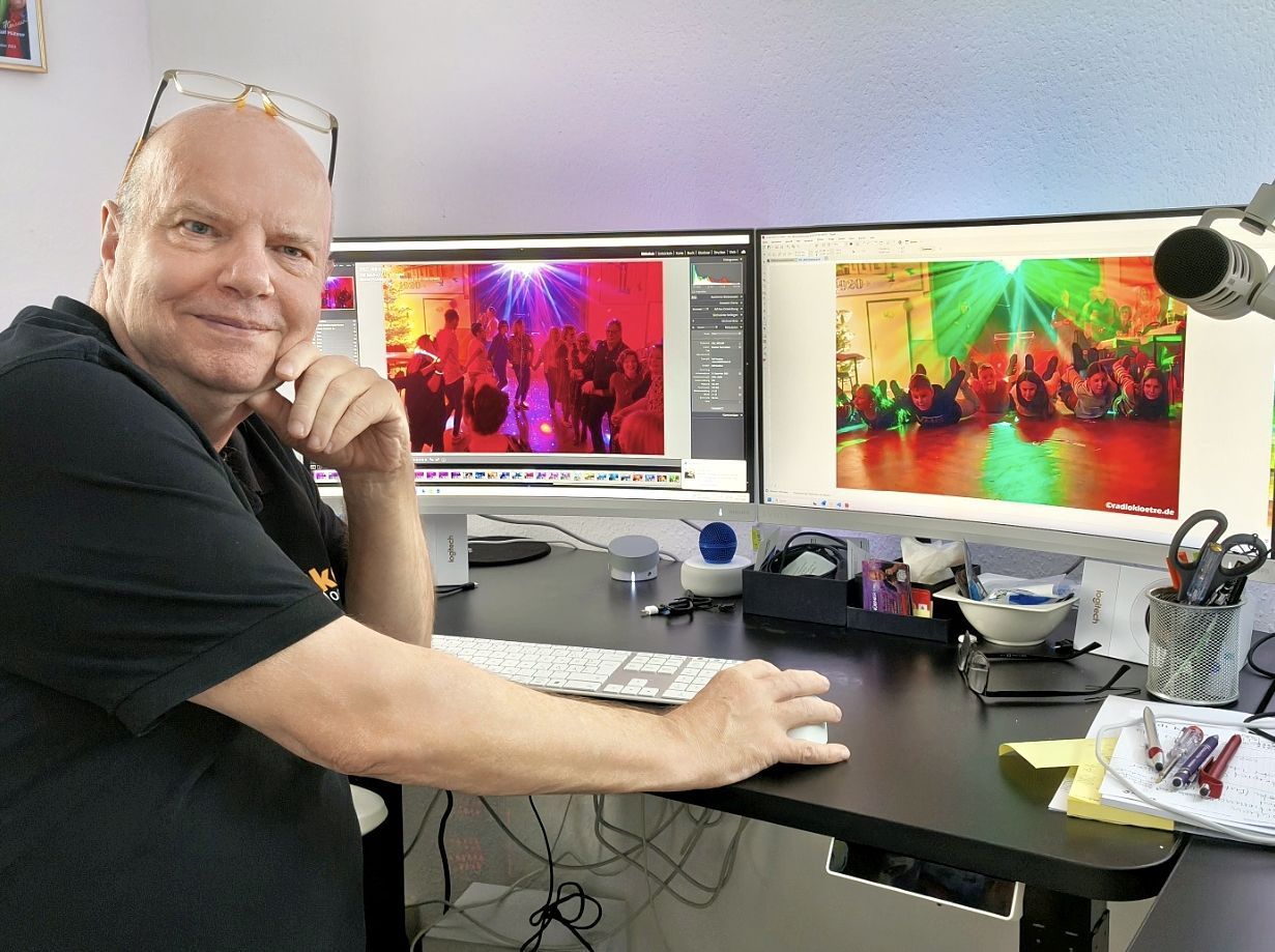 Moderne professionelle Fototechnik